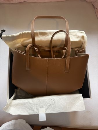 Polène Tasche Cyme mini in Camel