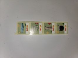 Coop Sammelsticker 4er Streifen, trophy, märkli, 