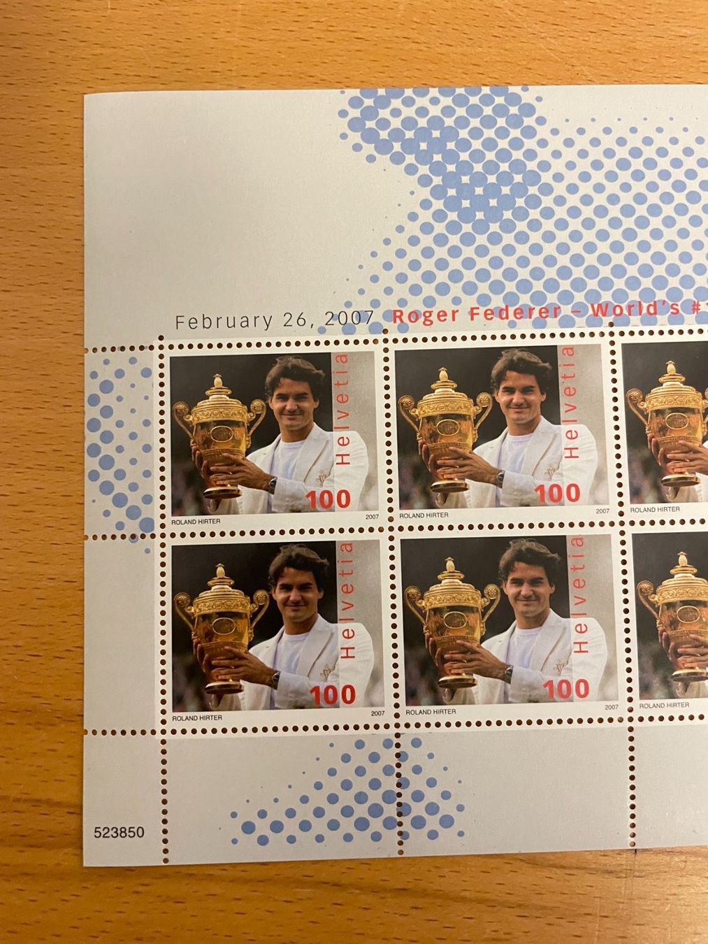 Alle Briefmarken: CH SONDERMARKE ROGER FEDERER - 10 X 1 FRANKEN – Neu (gemäss Beschreibung) aus Uhwiesen von Uhwiesen 1