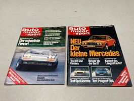 Magazine: Auto Motor und Sport 2Stk. 1975 und 1976