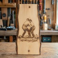 Handgefertigtes Schwingerbrett aus Schweizer Holz 