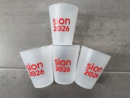 4 TRINK BECHER OLYMPIA 2026 SION WALLIS VALAIS KANDIDATUR