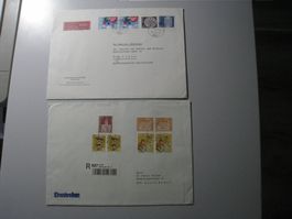 3Briefe  tolle Frankaturen