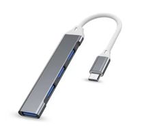 USB-C, 4x USB 3.0, Alu, Adapter, PC, für I Phone, Samsung
