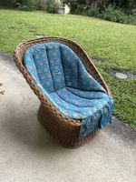 Vintage Rattan Sessel, Korbsessel