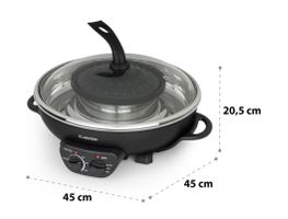 Hot Pot mit Grillplatte – 2-in-1. Klarstein Szechuan