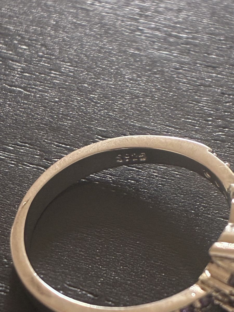 Ringe: Bague Solitaire Cœur Violet / Améthyste - Argent 925 – Gebraucht aus Praz (Vully) von Footzone.ch 2