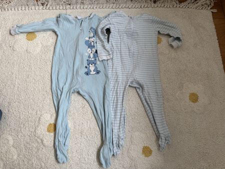 Pyjama Schlafanzüge 86/92 2 Stück mit Reissverschluss