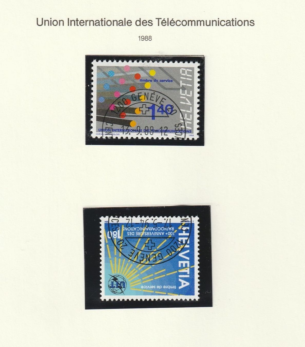 Tutti i francobolli: UIT, 1973 - 1994 – Nuovo (secondo la descrizione) da Buttisholz venduto da wbr_wdw8 1
