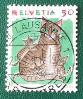 Nr.790 mit VollStempel Katzen 1990 Lausanne   