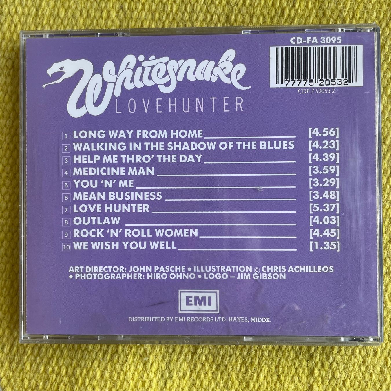 CD: WHITESNAKE-LOVE HUNTER82 – Usato da Rorschacherberg venduto da CD-Roli 1