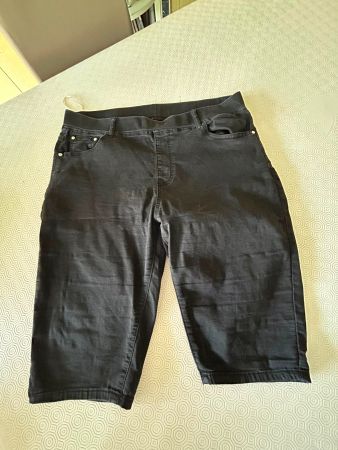 Pantaloni corti neri misto cotone tg. 3XL-52