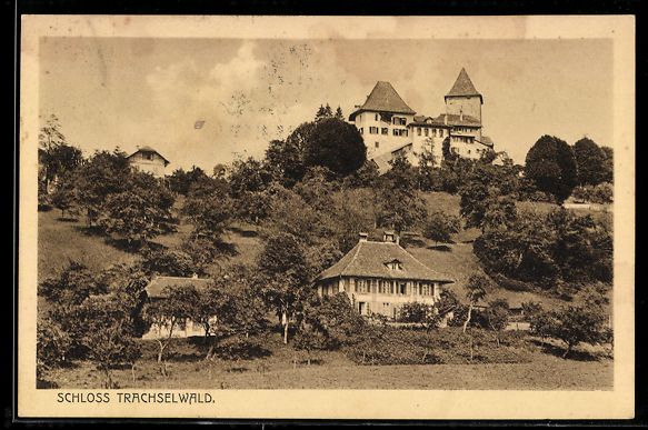 Cartoline postali: AK Trachselwald, Schloss Trachselwald – Usato da Berlin venduto da bartko-reher
