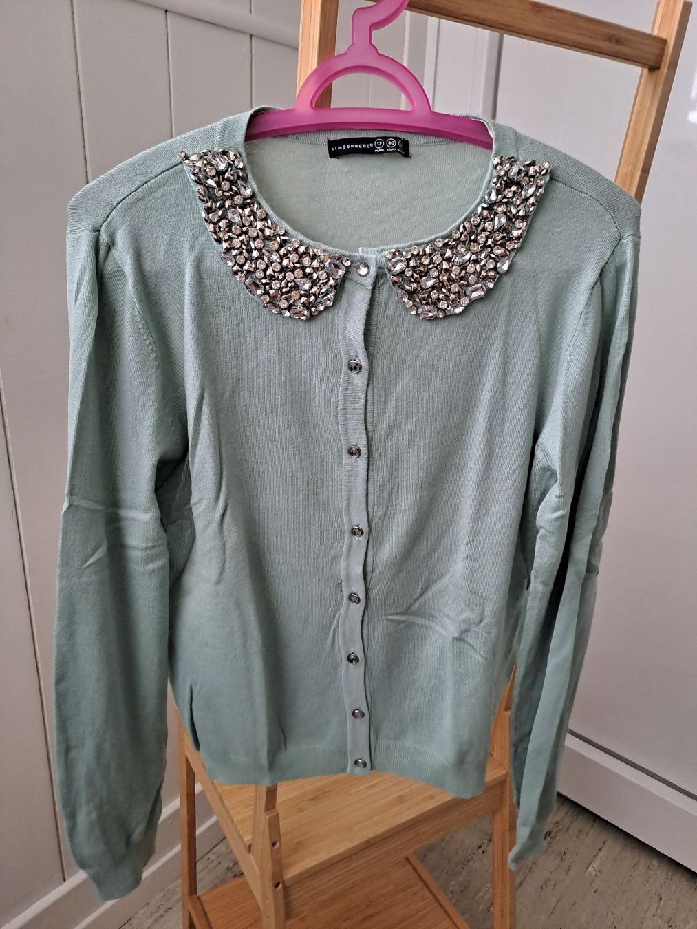 Jacken: Strickjacke Atmosphere Grösse 38 mintgrün  – Gebraucht aus Rickenbach LU von bishiida