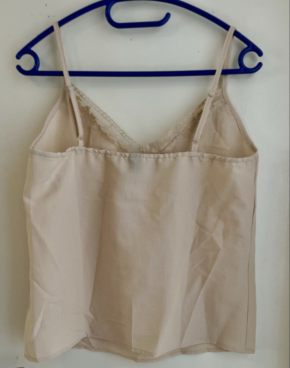 Shein Top: Sommerliches Shein Top mit Spitze, Beige, Grösse M – Nuovo (secondo la descrizione) da Schübelbach venduto da lan_2rdc 1