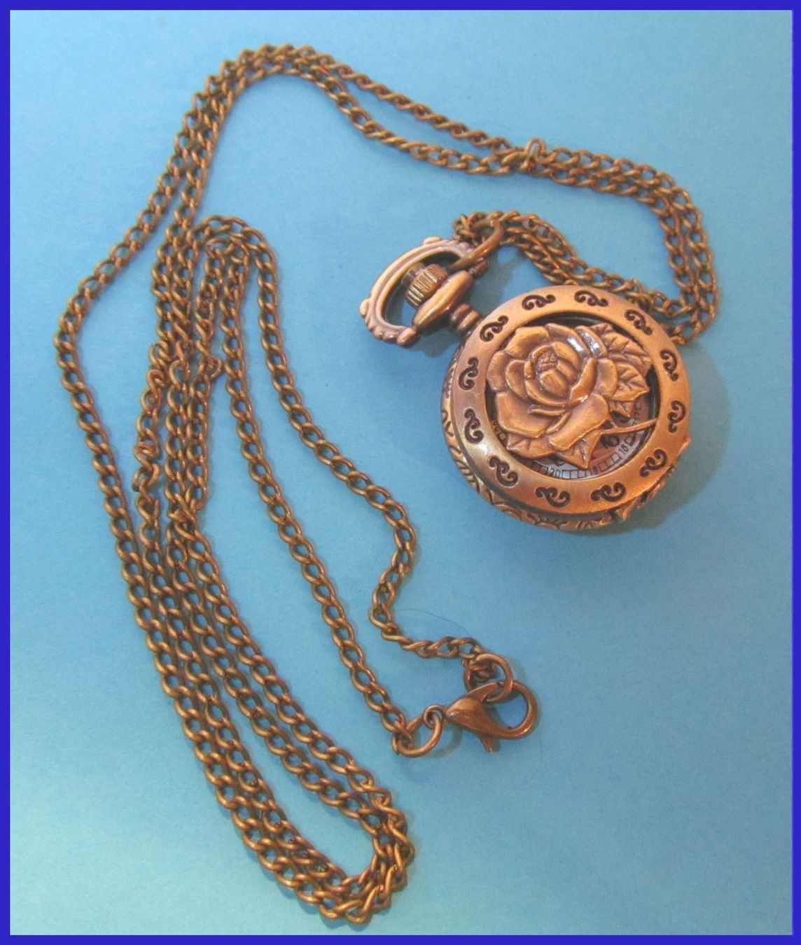Orologi: Umhängeuhr Bronze mit Spring- Deckel + Kette – Nuovo e nell'imballaggio originale da St. Margarethen TG venduto da ursk10 6
