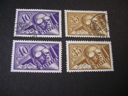 1923 FLUGPOST F6/F7 JE POSTFRISCH UND GESTEMPELT, SBK 310.00