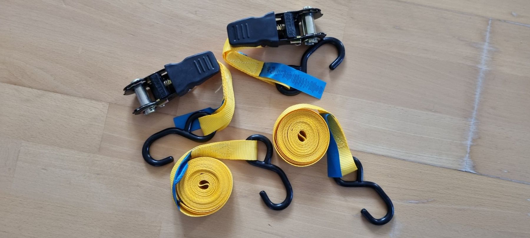 Bindegeräte: Spanngurte mit Haken, 2 Set, gelb neu – Neu (gemäss Beschreibung) aus egliswil von Maggy6