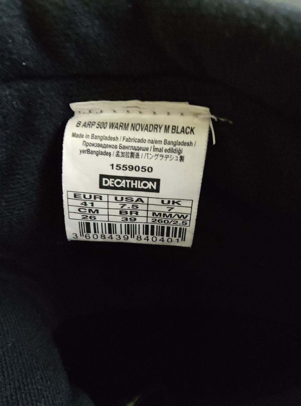 Scarpe da uomo: Herren WINTERSTIEFEL Gr. 41/ QUECHUA – Nuovo (secondo la descrizione) da Minusio venduto da Todesca 9