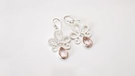 Ohrringe Silber & Rosenquarz (OH240RQ)
