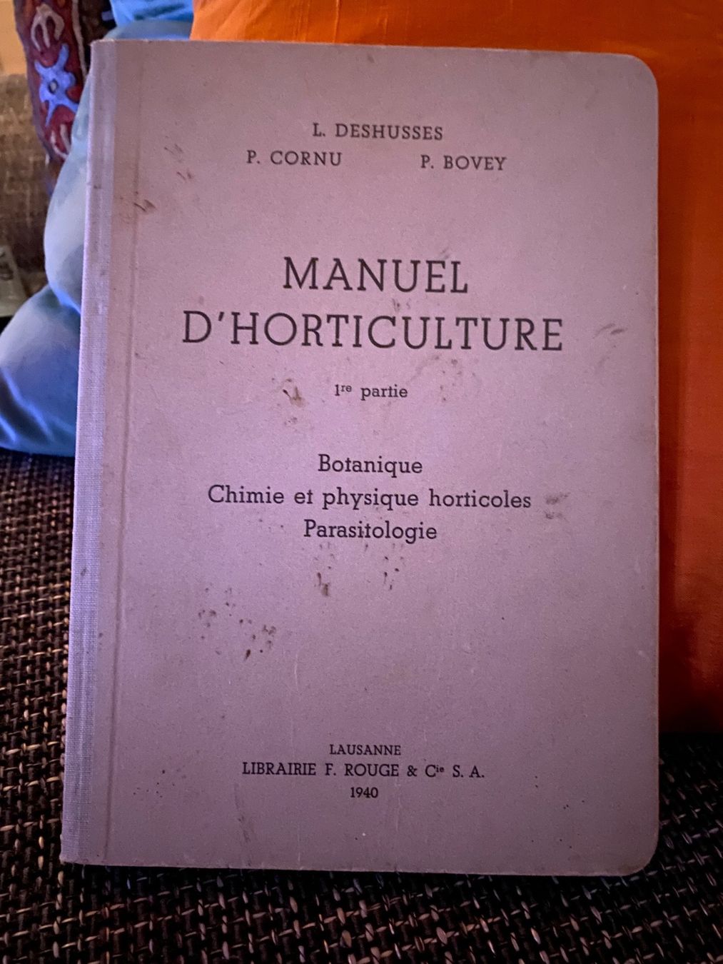 Libri: Manuel d’horticulture – Usato da Estavayer Le Lac venduto da sico1260 4