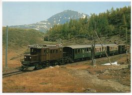 BERNINA Bahn au dessus d'Alp Grüm