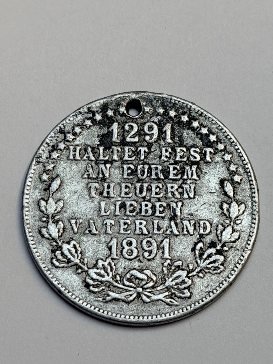 Tutti le monete: Médaille commémorative 1891, 6g, CHF – Usato da La Tour-de-Trème venduto da Ahamaya