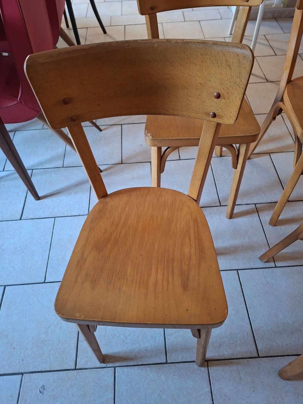 Sedie: Lot de 4 chaises Baumann signées – Usato da Chêne Bougeries venduto da guimzou 3