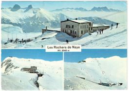 Rochers de Naye - 3 Bild AK