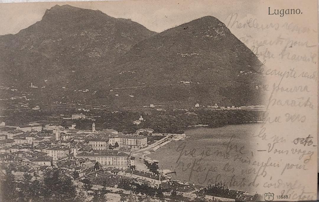 Cartoline postali: LUGANO - 1905 – Usato da Delémont venduto da Domdom1