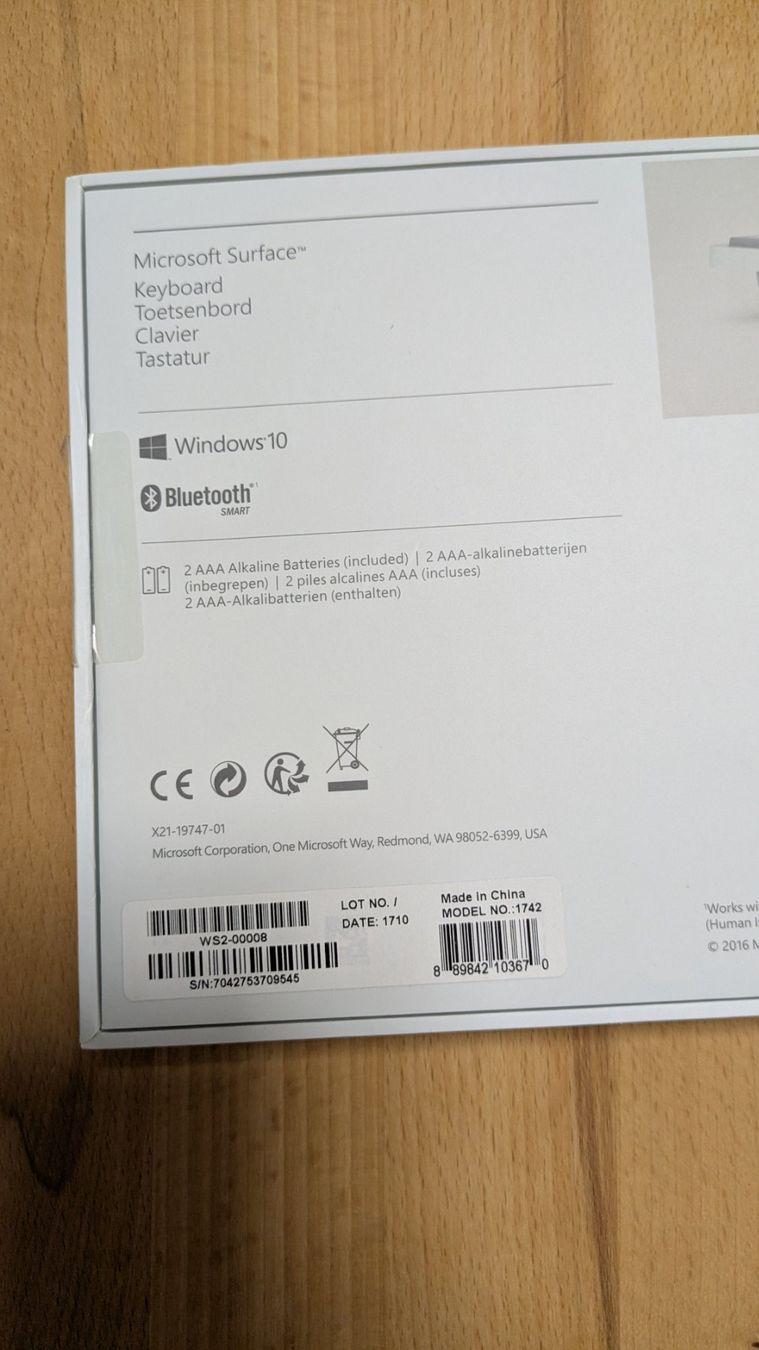 Microsoft Tastiere: Microsoft Surface Keyboard 1742 - WS2-00008 - CH Layout! – Usato da Staufen venduto da Fleby84 3