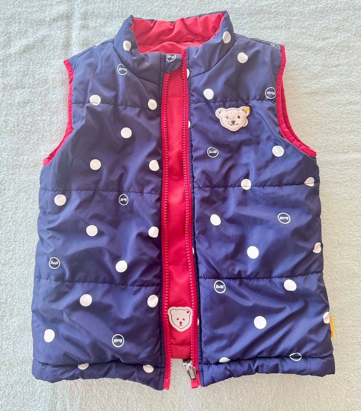 Steiff Giacche & Cappotti: Steiff Wendeweste Rot Blau 110 – Usato da Meilen venduto da tplm 2