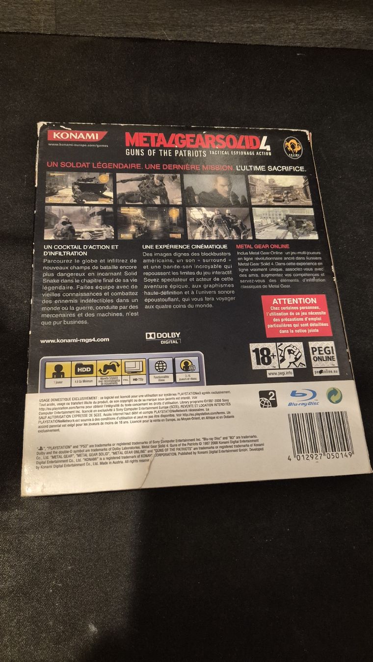 Sony Giochi: Metal Gear Solid 4 - PS3 – Usato da Locarno venduto da Johnnys_Retro_Shop 2