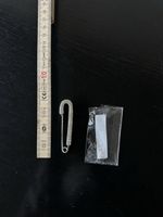 Rhinestone Safety Pin Brooch - coquette