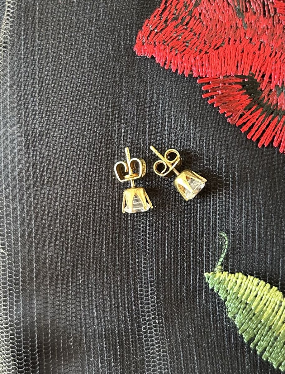 Orecchini pendenti & Orecchini a lobo: Ohrstecker Gold 750 mit Diamant Simulant – Usato da Birsfelden venduto da Exclusivity 6