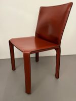 2 Cassina Stühle - Cab 412 - Mario Bellini - Natur Braun