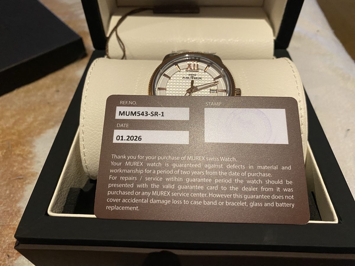 Orologi: Murex Swiss Herrenarmbanduhr – Nuovo e nell'imballaggio originale da Reichenburg venduto da Roddick 1