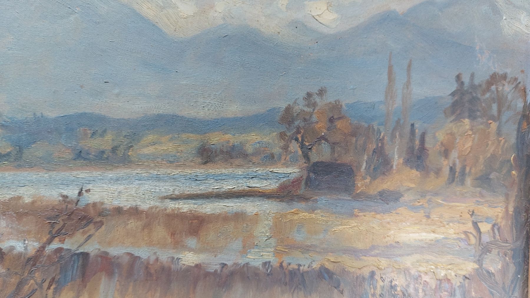 Dipinti: Ölgemälde Landschaft signiert hedda hawlitsch ? – Usato da Opfertshofen SH venduto da museumswert 2