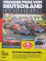 Programm Formel 1 in Hockenheim von 1981