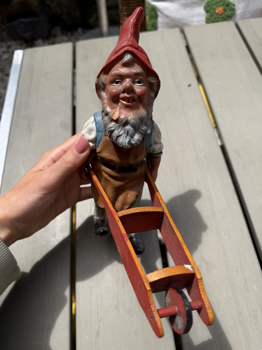 Statuette: Antiker Zwerg mit Schubkarre – Usato da Pfäffikon ZH venduto da lenaviktoria 2