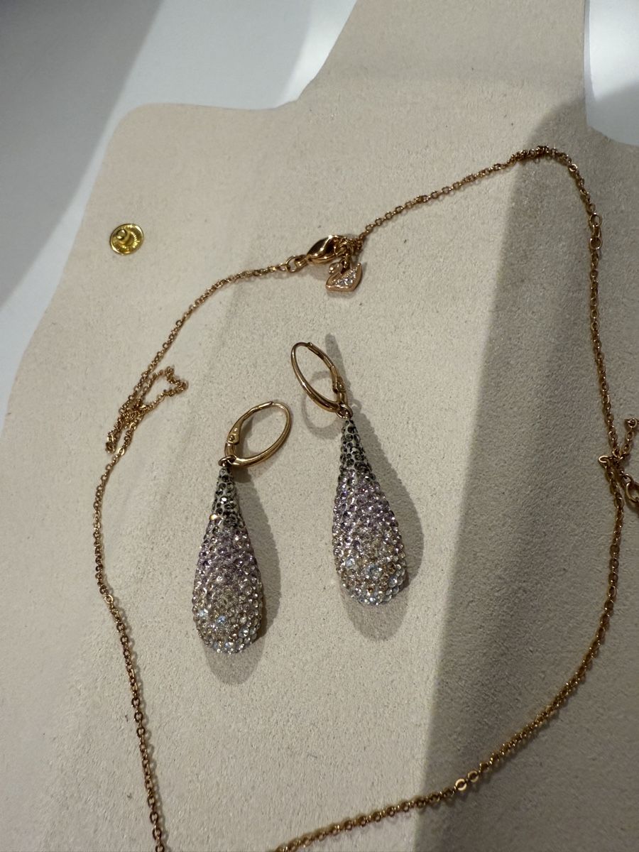 Swarovski Colliers: Swarovski Kette + Ohrringe Kristall – Neuf (Voir description) à Winterthur par fij_f65r 2