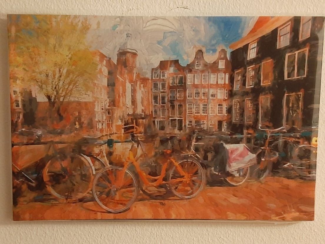 Poster & Bilder: Amsterdam city bicycle LED Kunstbild – Neu und originalverpackt aus Kilchberg ZH von ruedi34