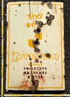 Antikes Emailschild Bier Brauerei Zittauer Bierwerbung