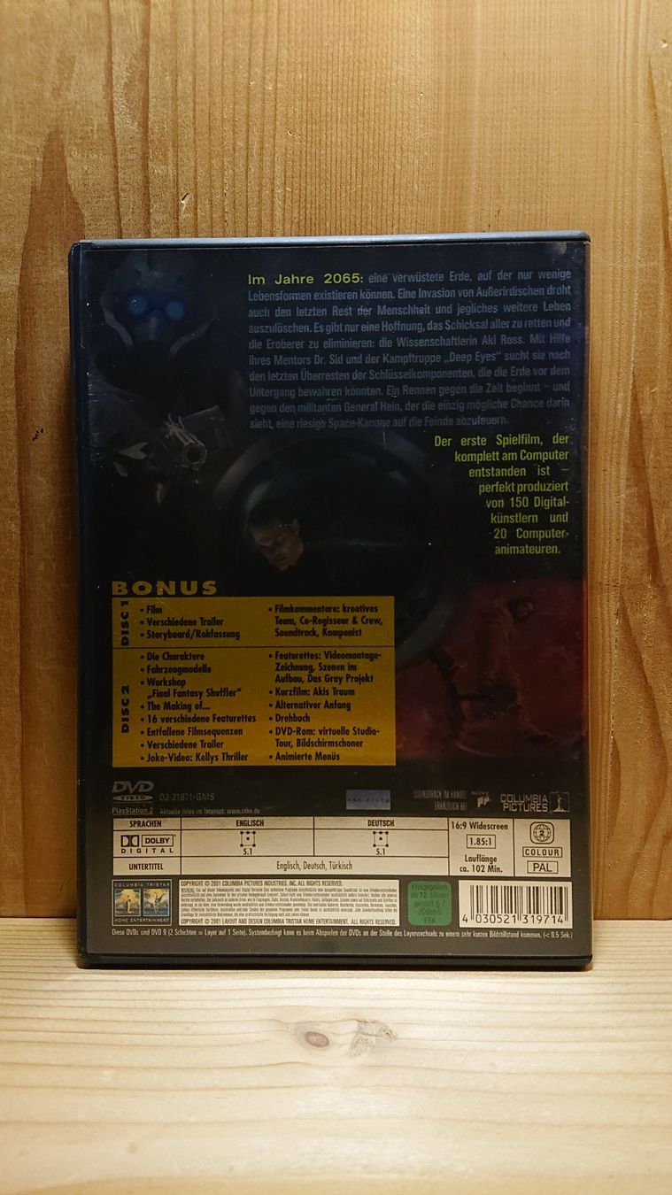 Tutti i DVDs: FINAL FANTASY Die Macht in dir DVD – Usato da Wilderswil venduto da Exebub 1