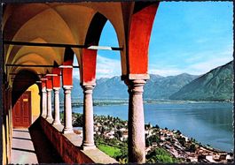 1963_AK-Locarno; Blick auf Lago Maggiore; Karte nach Bern