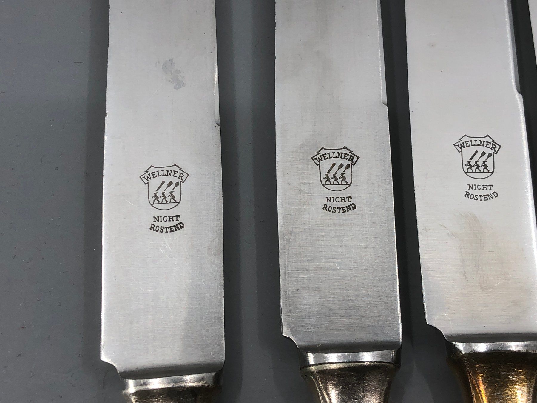Posate: 6 Tafelmesser versilbert Wellner Jugendstil Modell 520 – Usato da Basel venduto da Tiabeanie 5