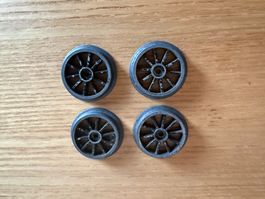 4 Speichenräder Spur 0 Lauffläche 30.7 mm