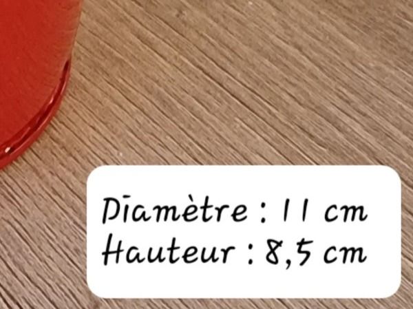 Vasi per fiori: Cache pot métal rouge – Nuovo (secondo la descrizione) da Veyrier venduto da Leilazizou 6