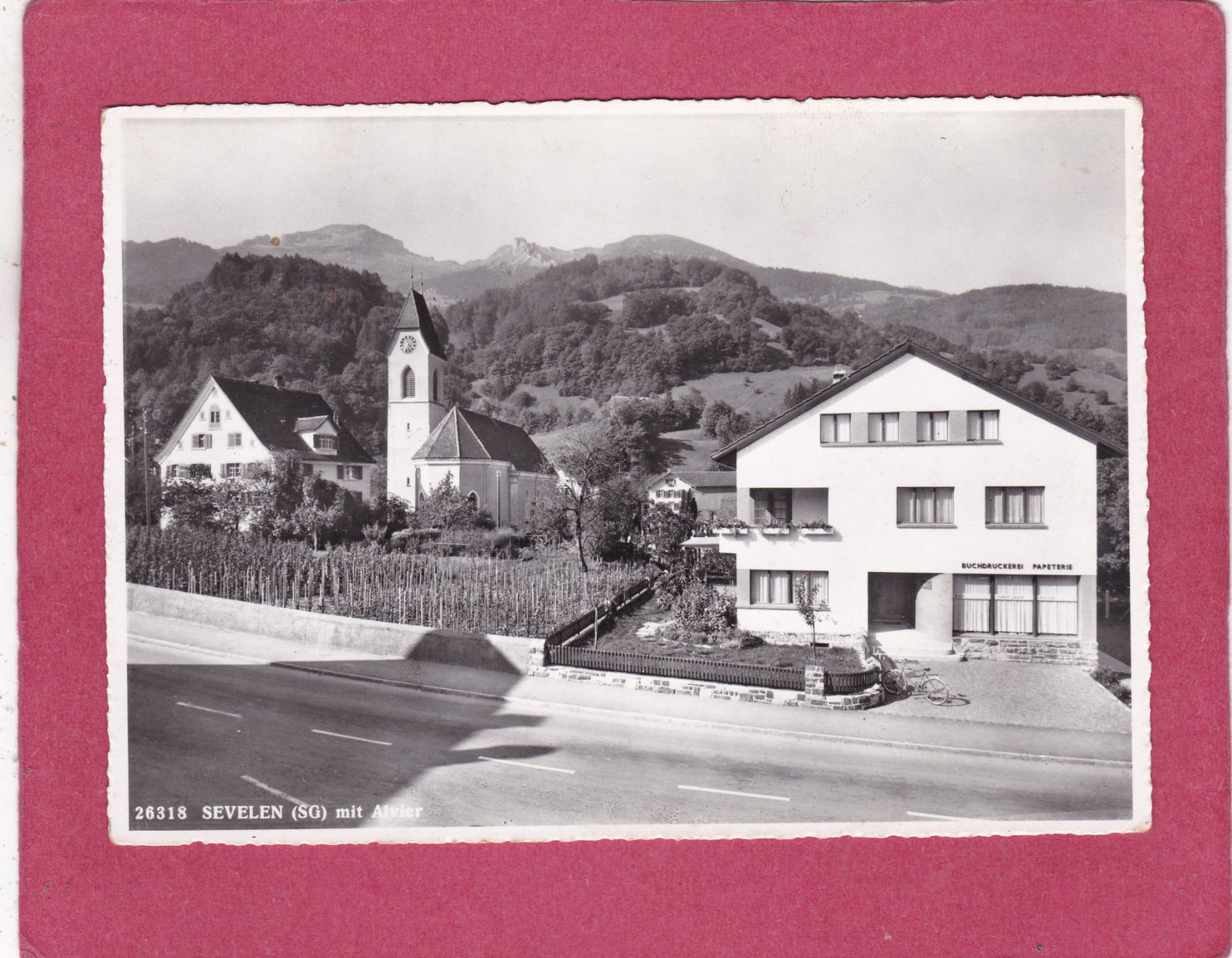 Cartoline postali: Sevelen SG mit Alvier – Usato da Herisau venduto da Lisegrat2008