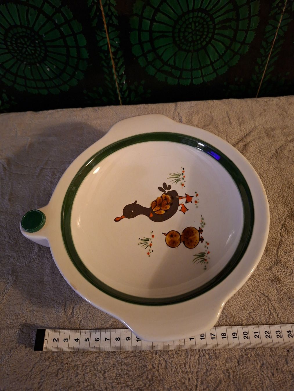 Piatti: Schramberg,Vintage Keramik Kinderteller "Entchen",Handbemalt – Usato da Otelfingen venduto da silver-moon 4